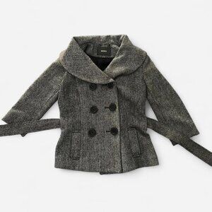 Mexx grey wool coat with belt Jacket